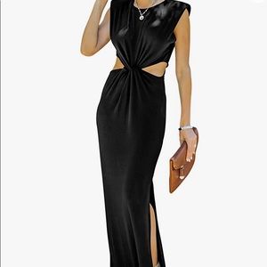 Black Cutout Maxi Dress NWT